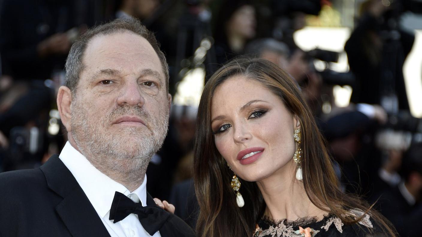 Harvey Weinstein insieme alla moglie, Georgina Chapman