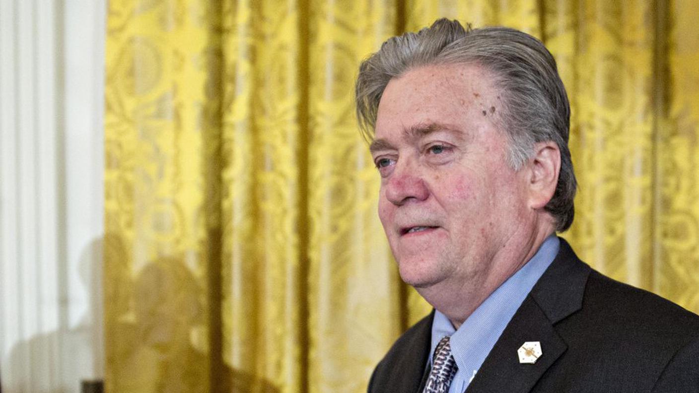 Steve Bannon, ex stratega di Trump e fondatore della rivista ultraconservatrice Breitbart News