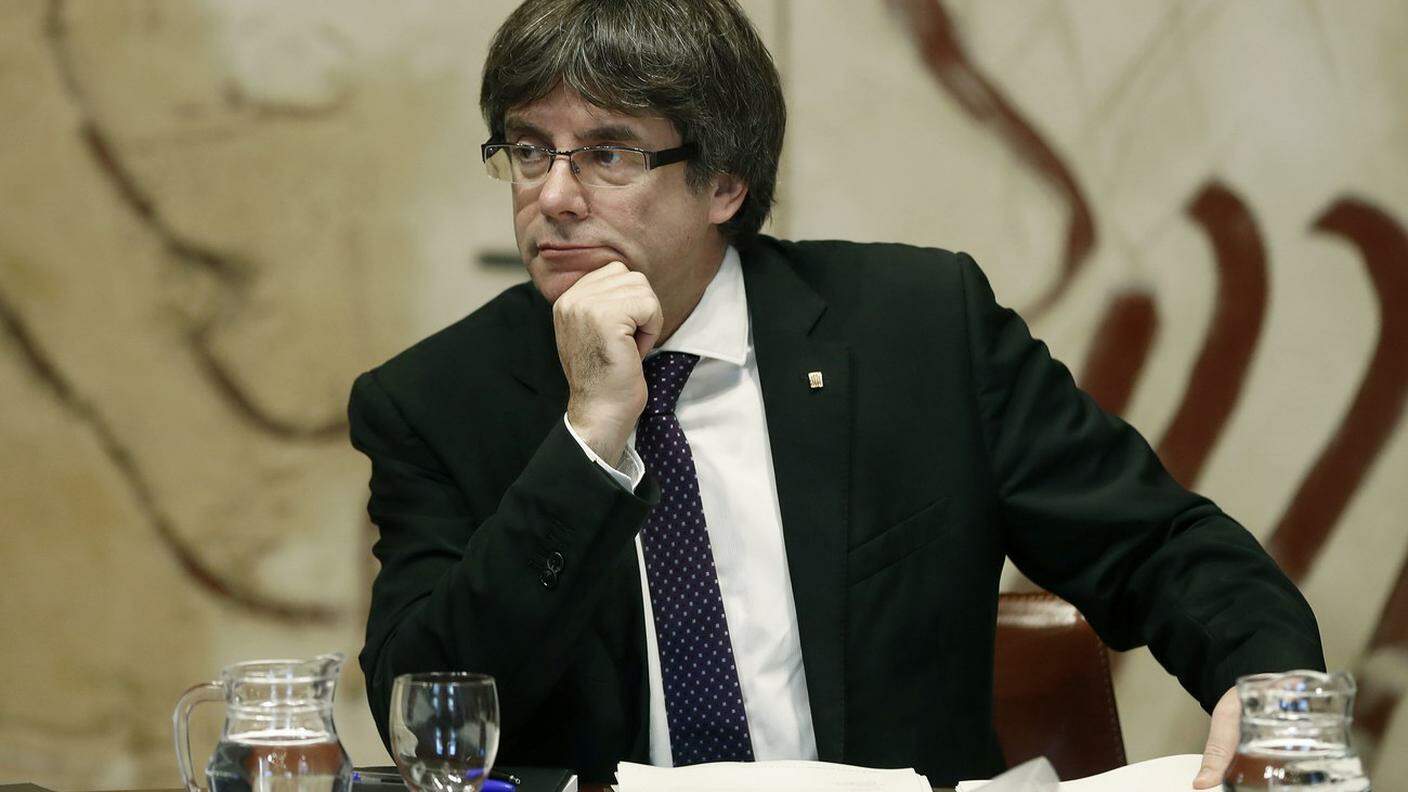 Il presidente catalano Carles Puigdemont