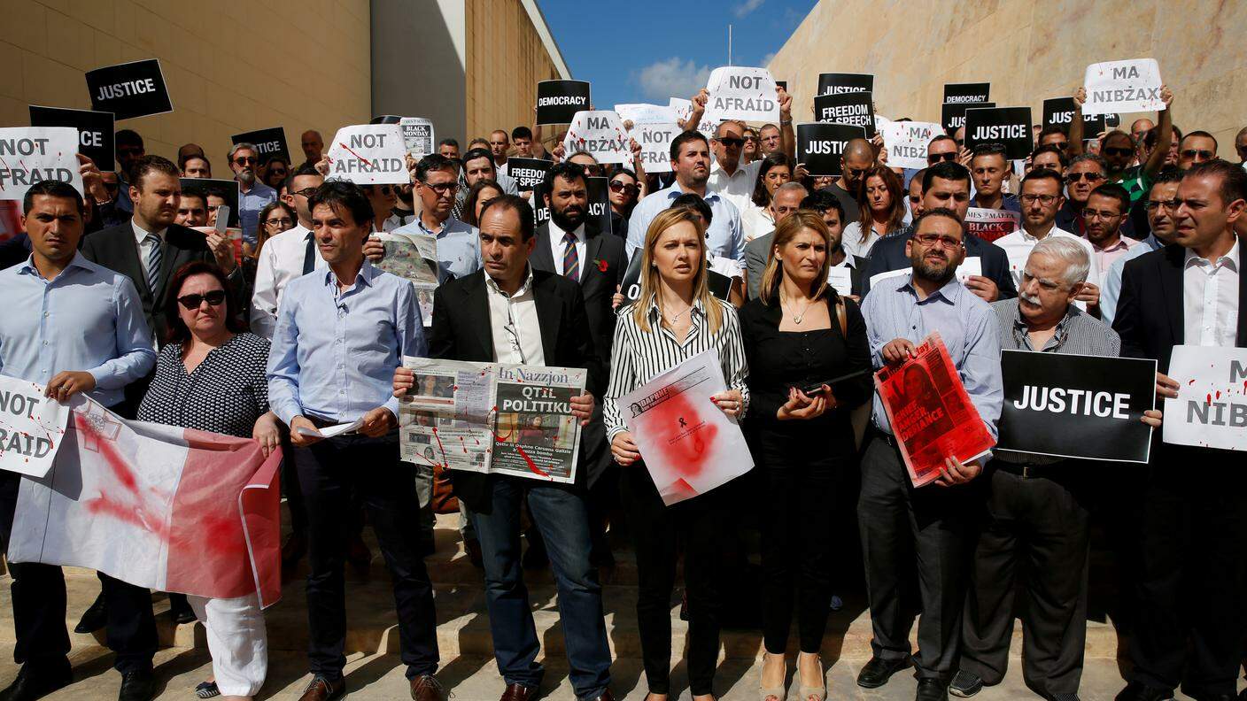 Le proteste dei colleghi giornalisti