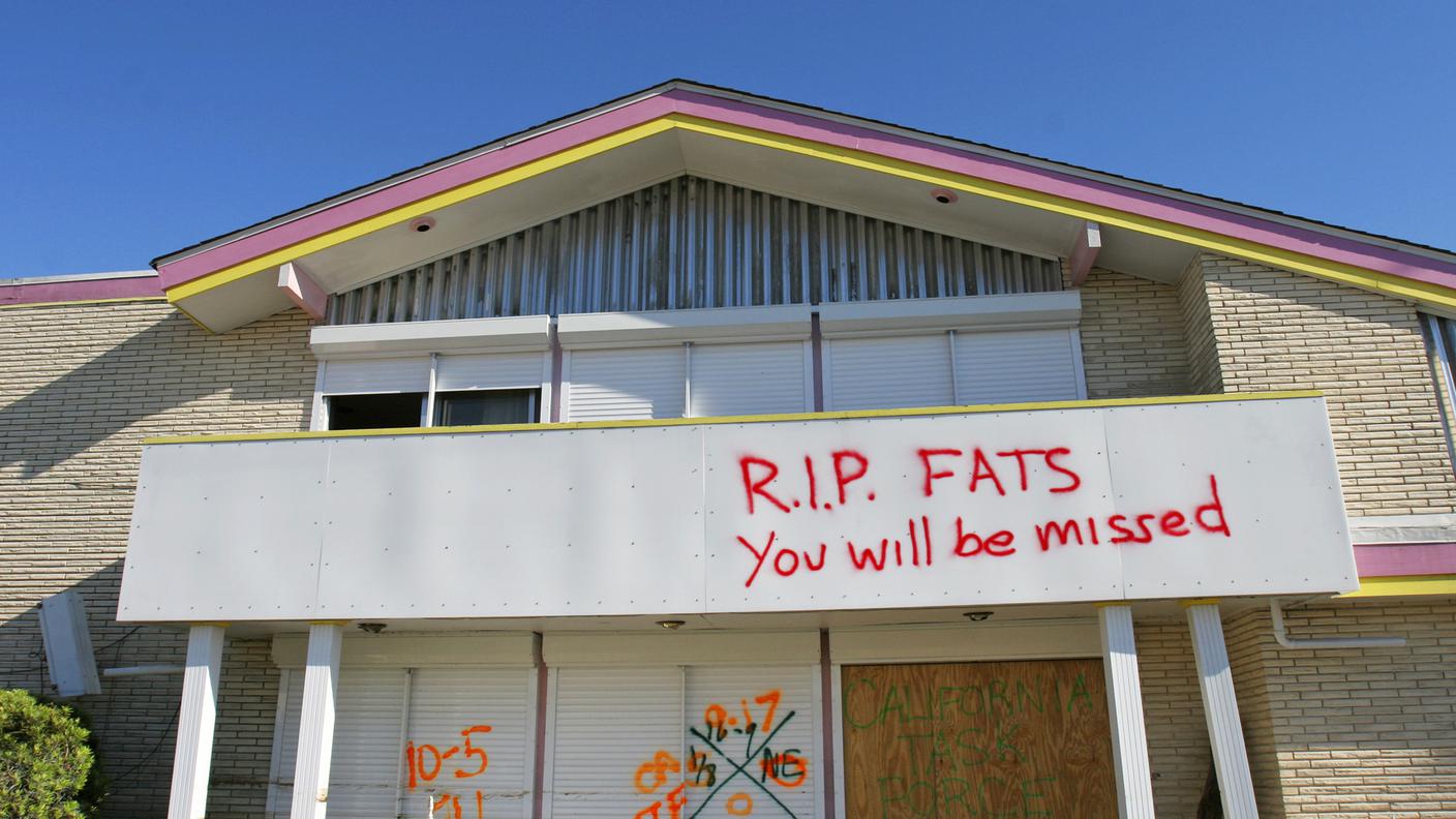 Graffiti per Fats Domino a New Orleans