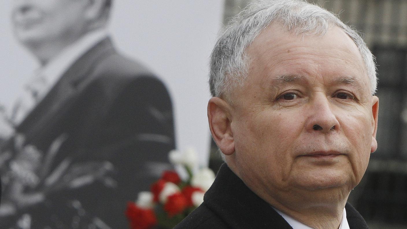 Jaroslaw Kaczynski, leader del partito conservatore polacco Diritto e giustizia (PIS)