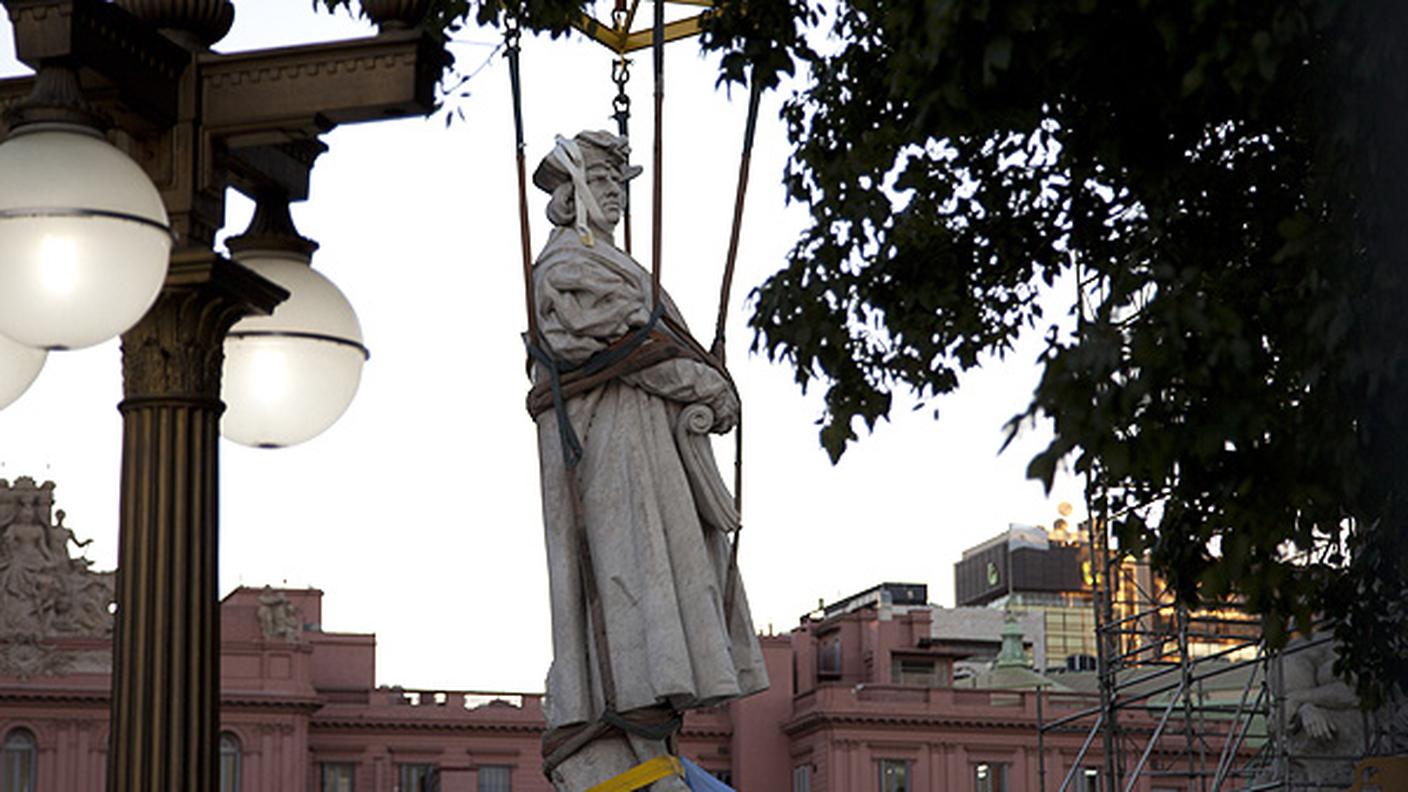 La statua di Cristoforo Colombo