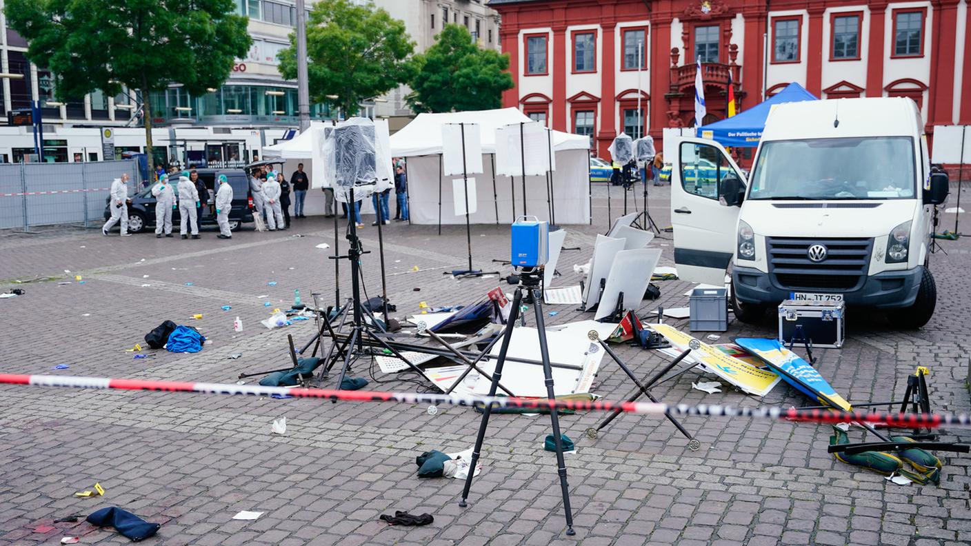 Accoltellamento in una piazza a Mannheim