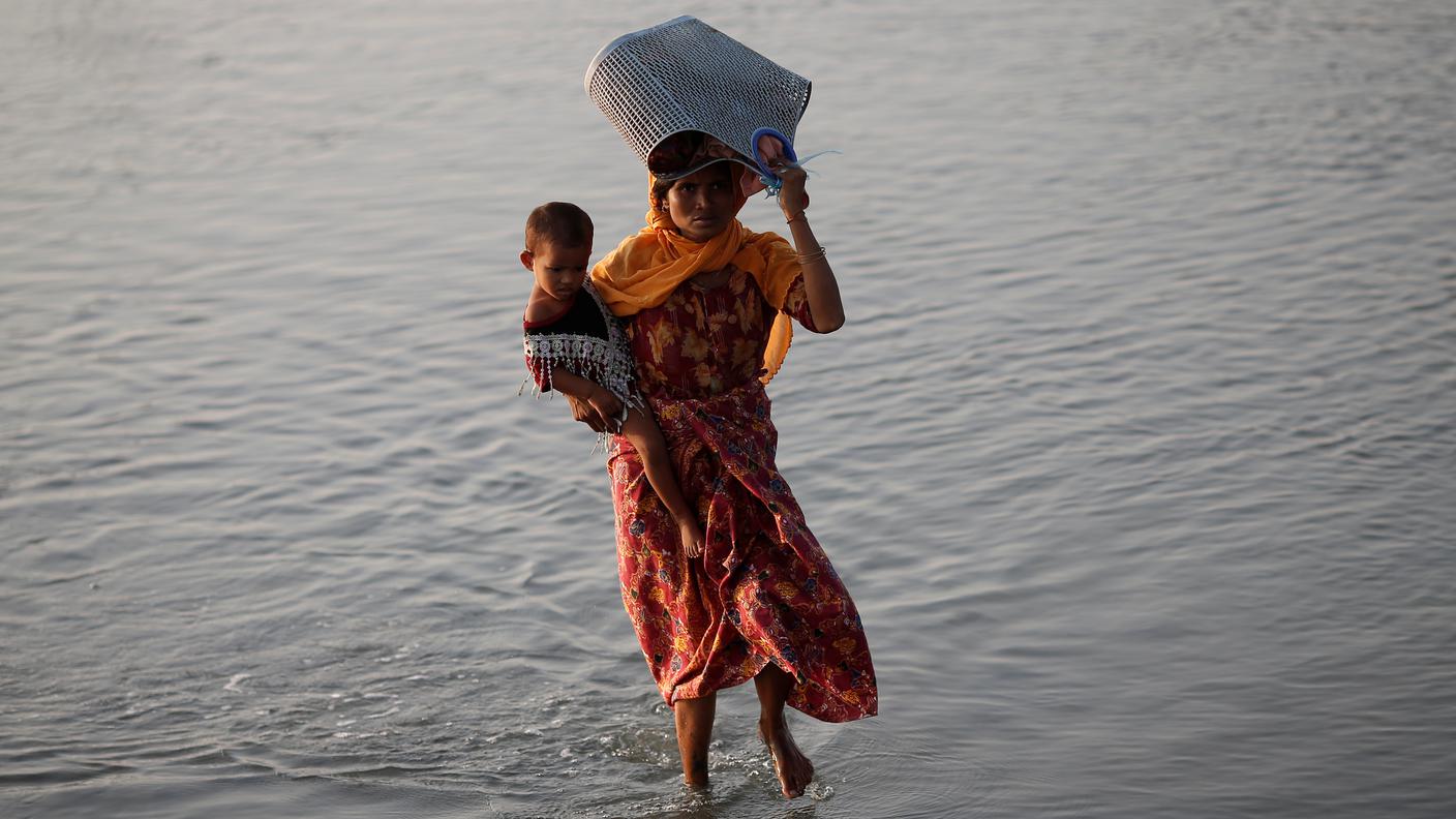 Sul confine tra il Bangladesh e il Myanmar