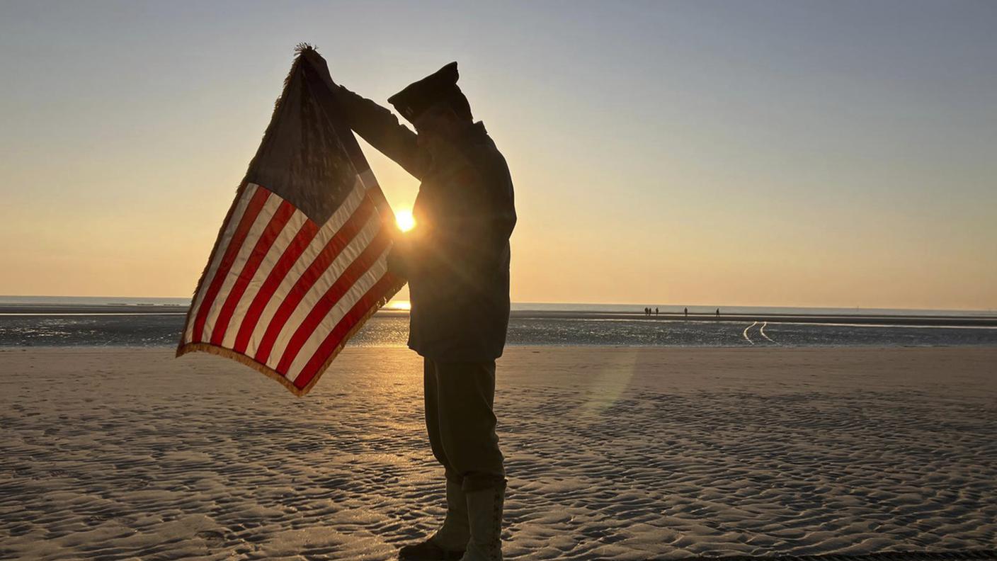 Il tramonto su Utah Beach