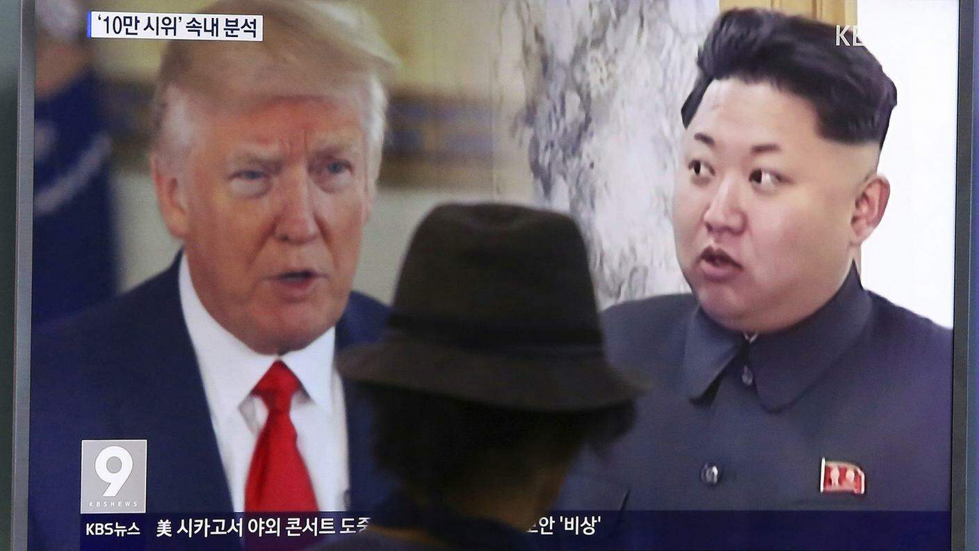 Il presidente americano Trump e il dittatore nordcoreano Kim Jong Un