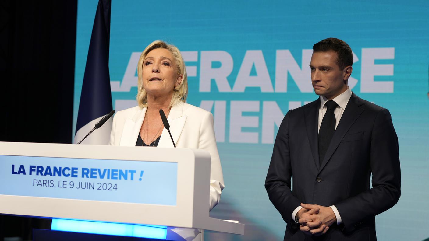 Marine Le Pen e Jordan Bardella