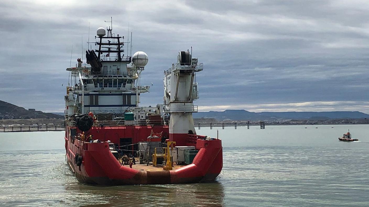 La nave norvegese Skandi Patagonia, fra le ultime ad aggregarsi alle ricerche