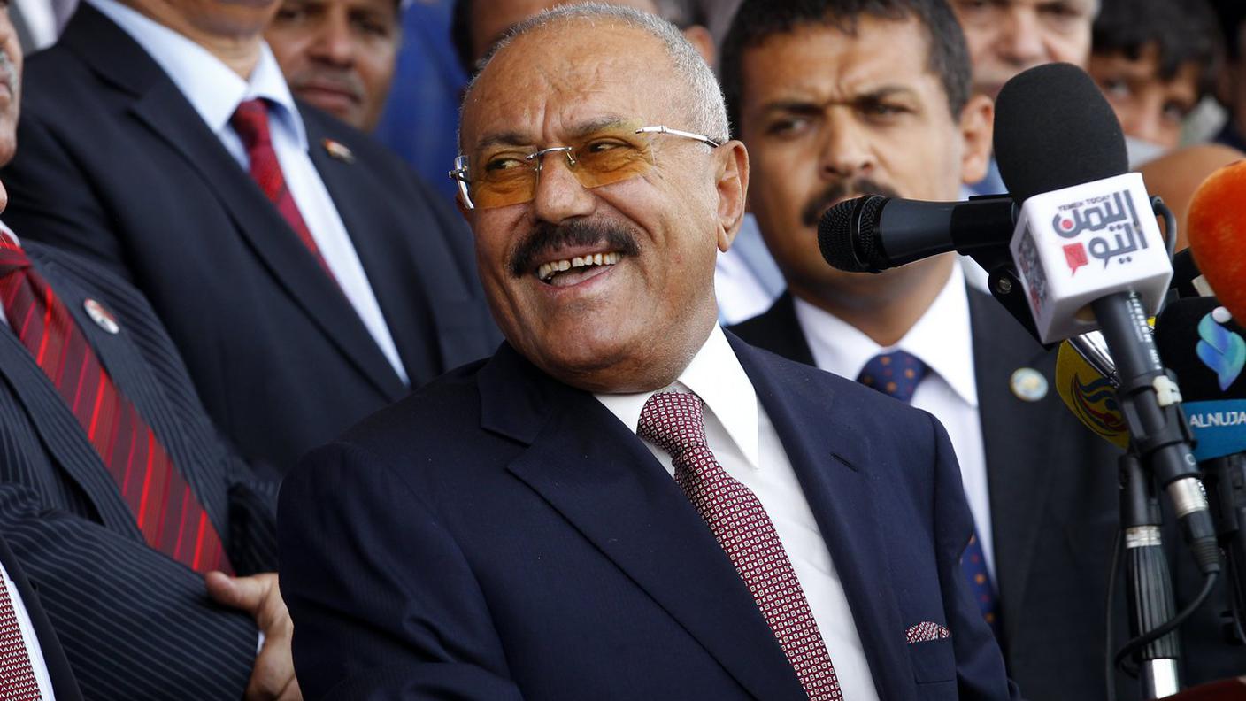 Un'immagine recente di Ali Abdullah Saleh