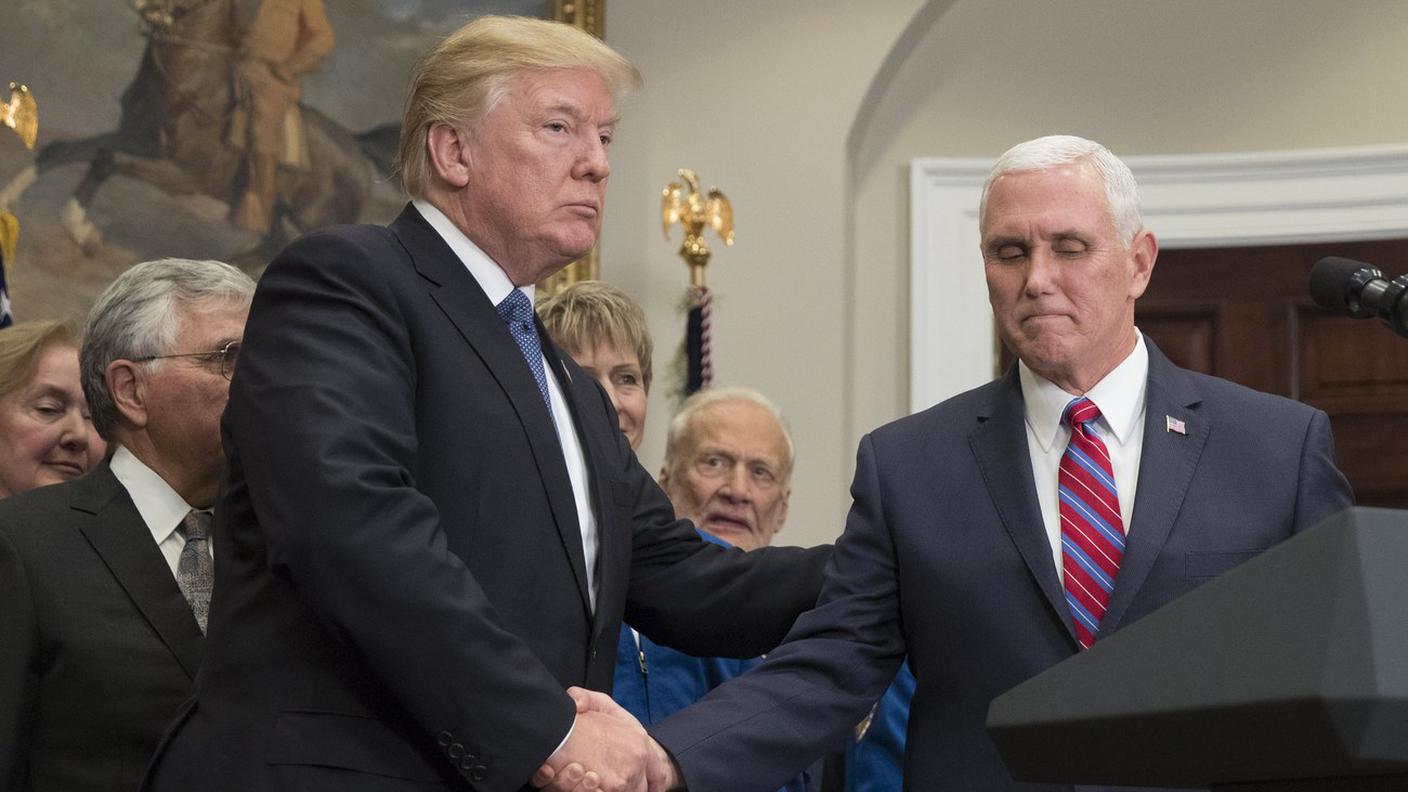 Donald Trump e il vicepresidente Mike Pence