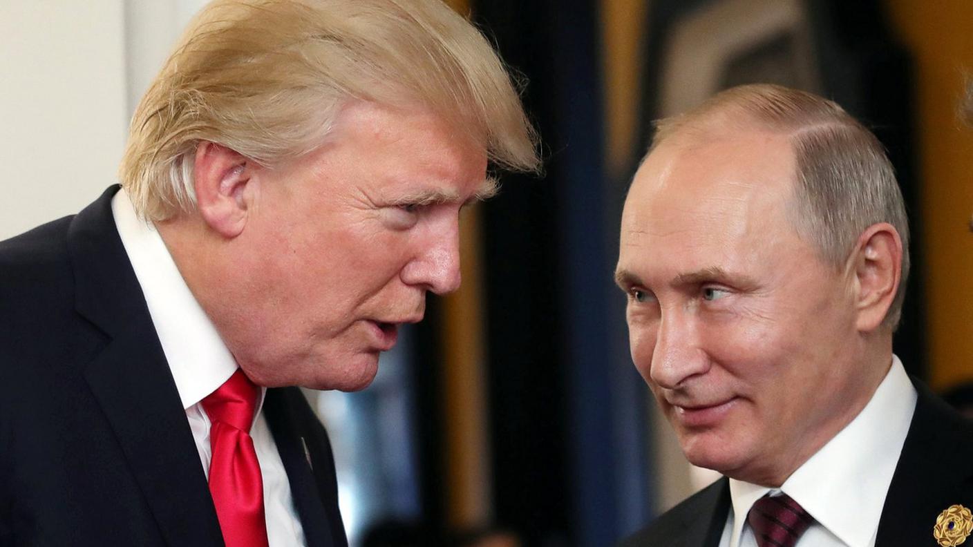 Donald Trump e Vladimir putin a colloquio