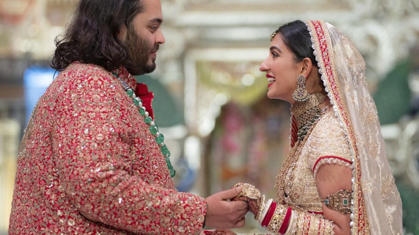 Anant Ambani e la moglie Radhika Merchant