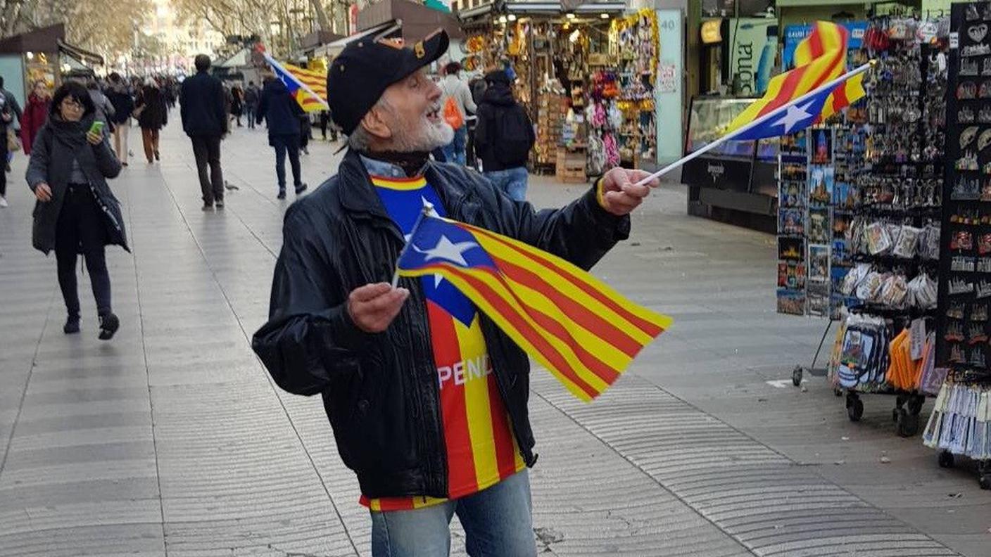 Un sostenitore della secessione dalla Spagna