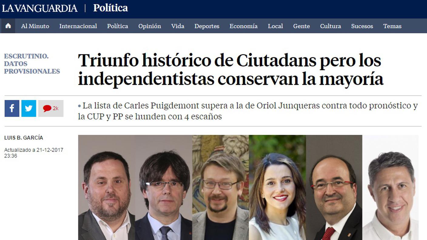 La Vanguardia (clicca sull'immagine per ingrandirla)