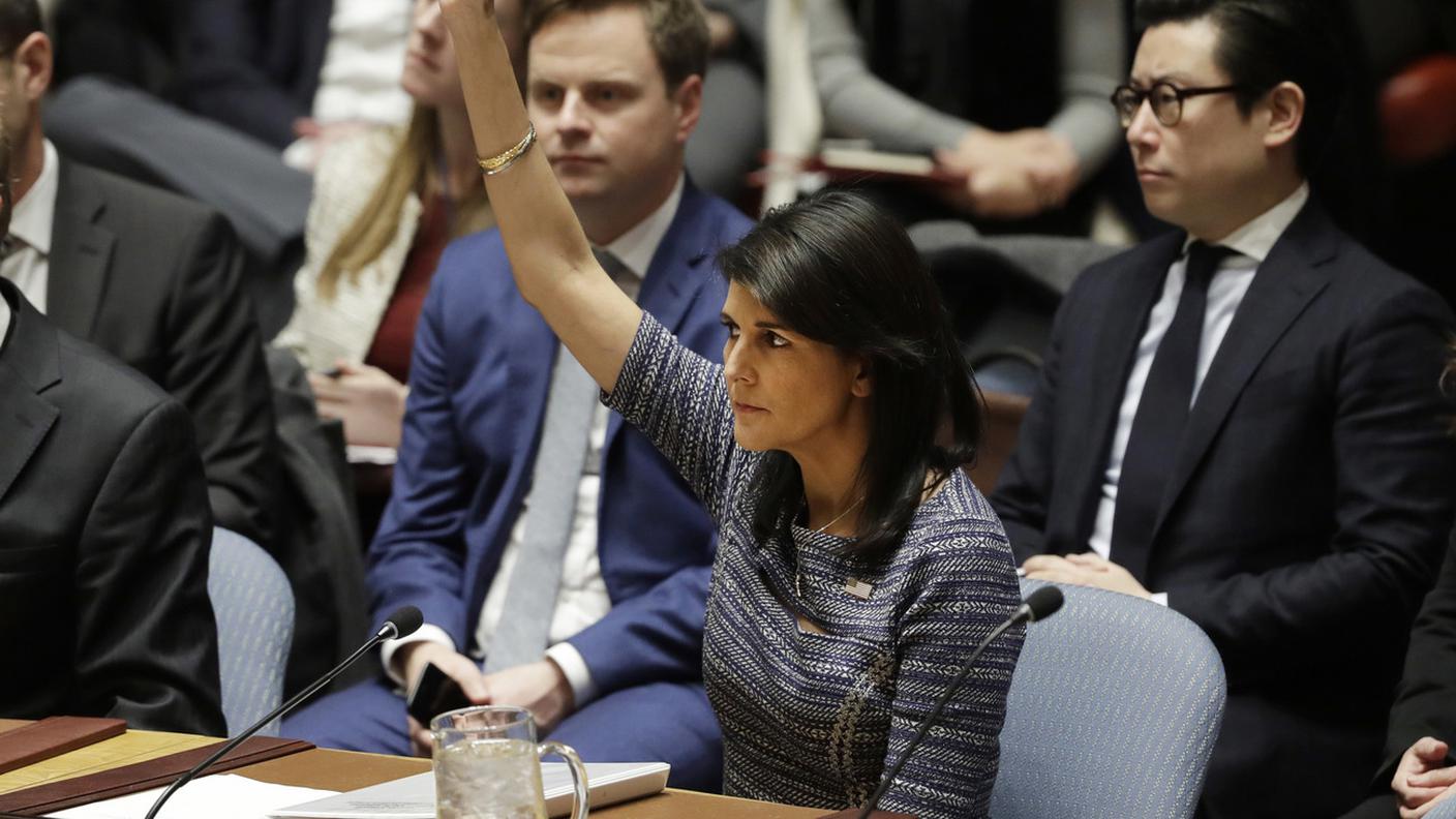 L'ambasciatrice statunitense alle Nazioni Unite Nikki Haley