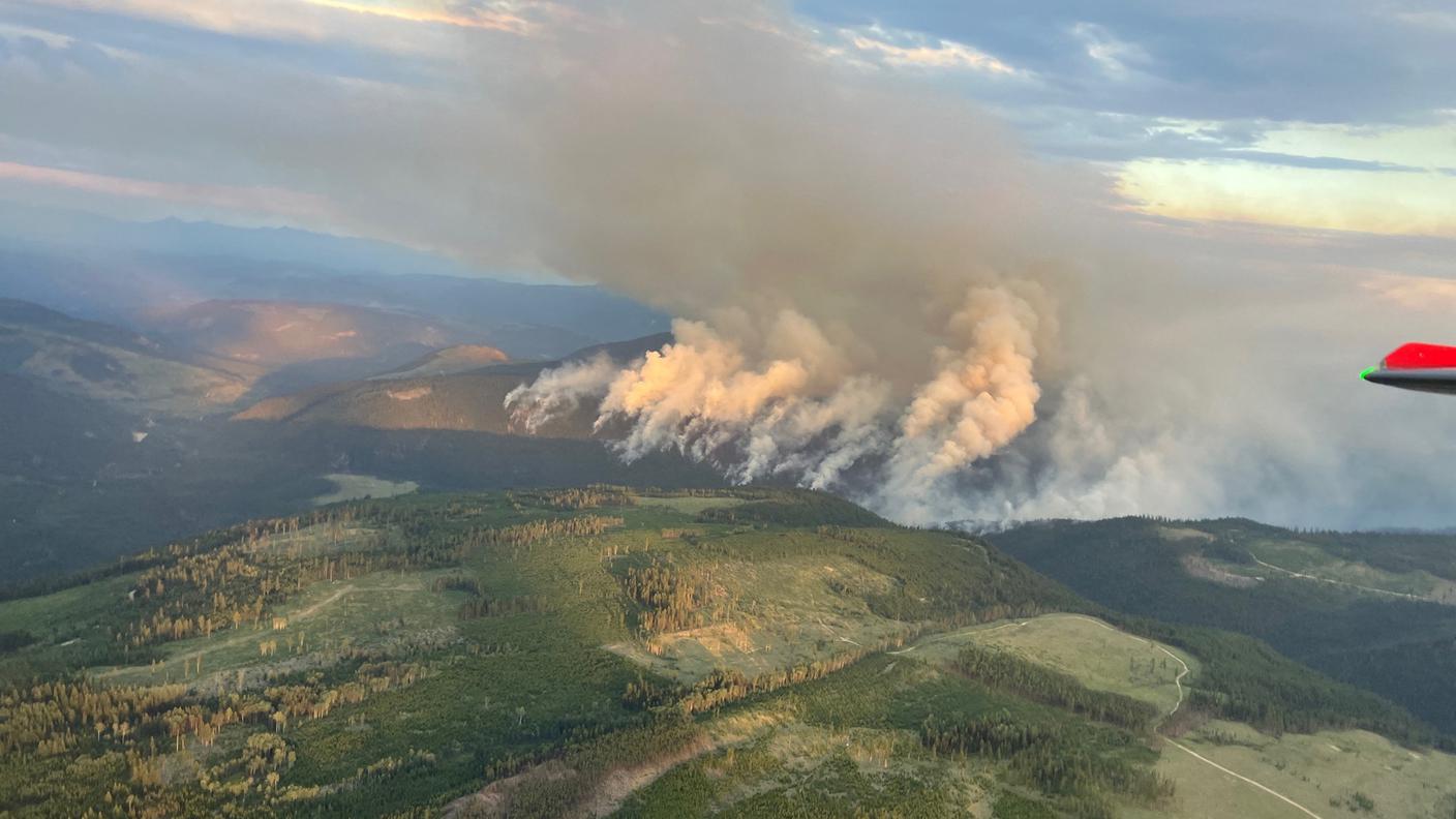 Incendio nel Parco nazionale Jasper