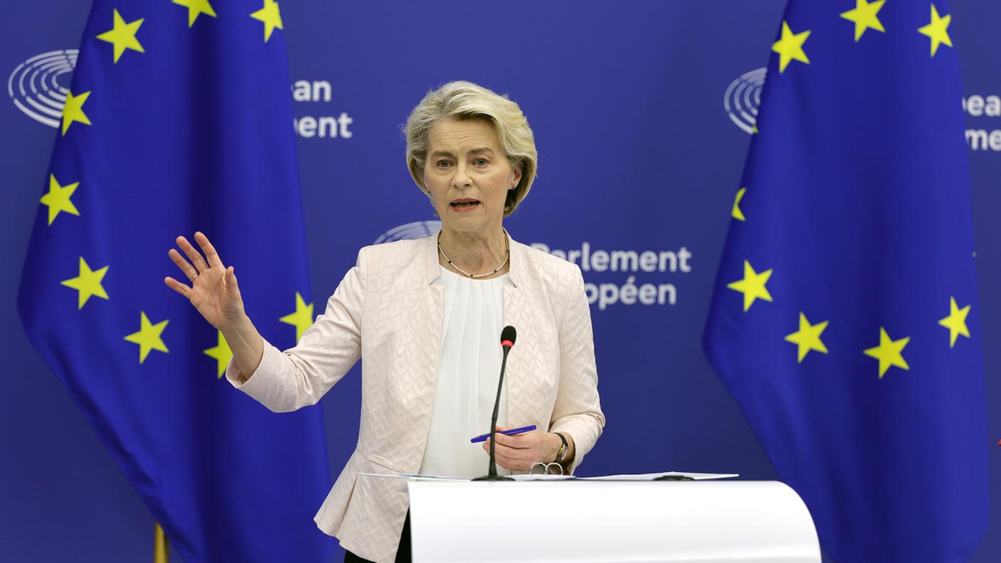 La presidente della Commissione UE von der Leyen