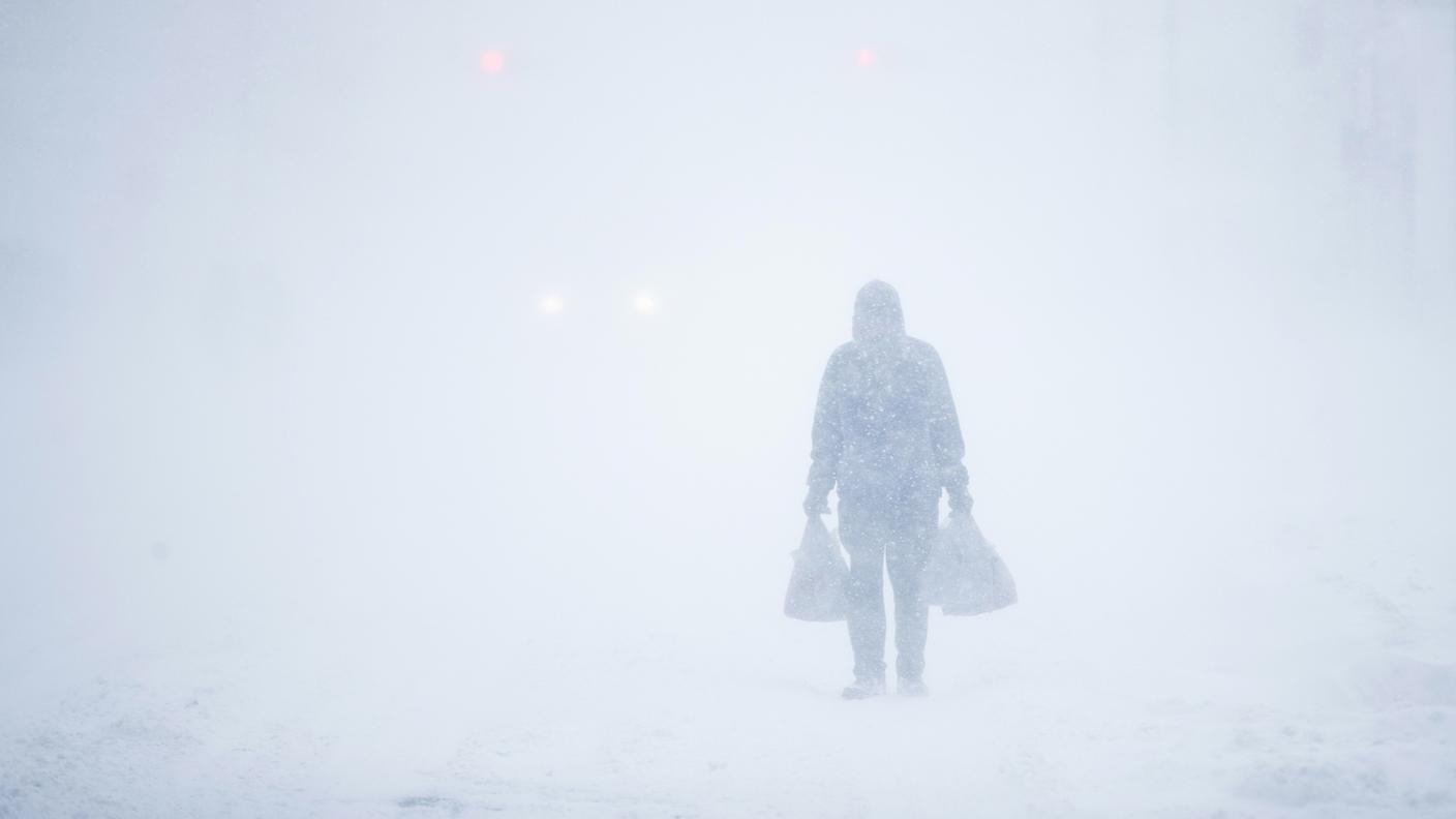 Atlantic City sotto la neve