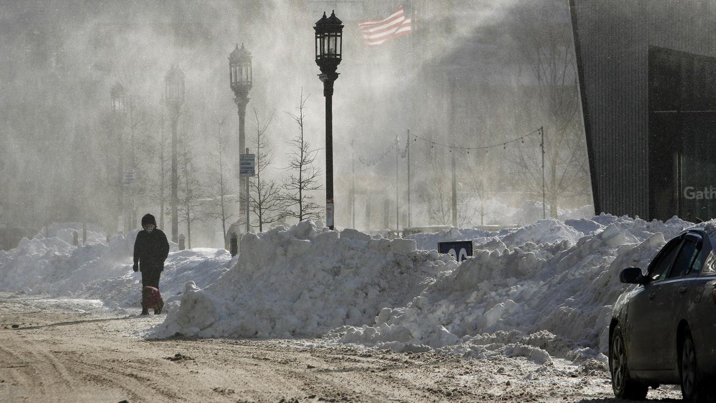 Boston sotto la neve