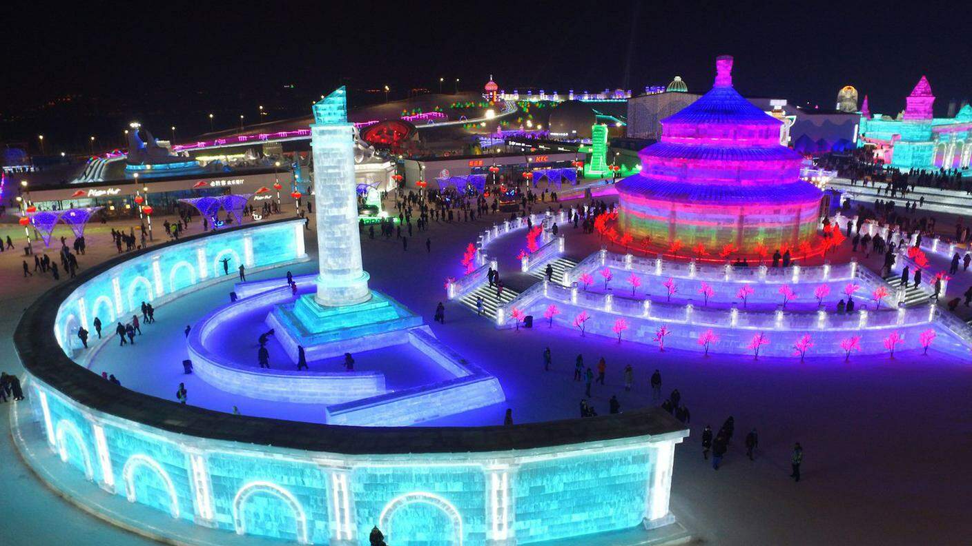 Un'immagine scattata a Harbin il 6 gennaio