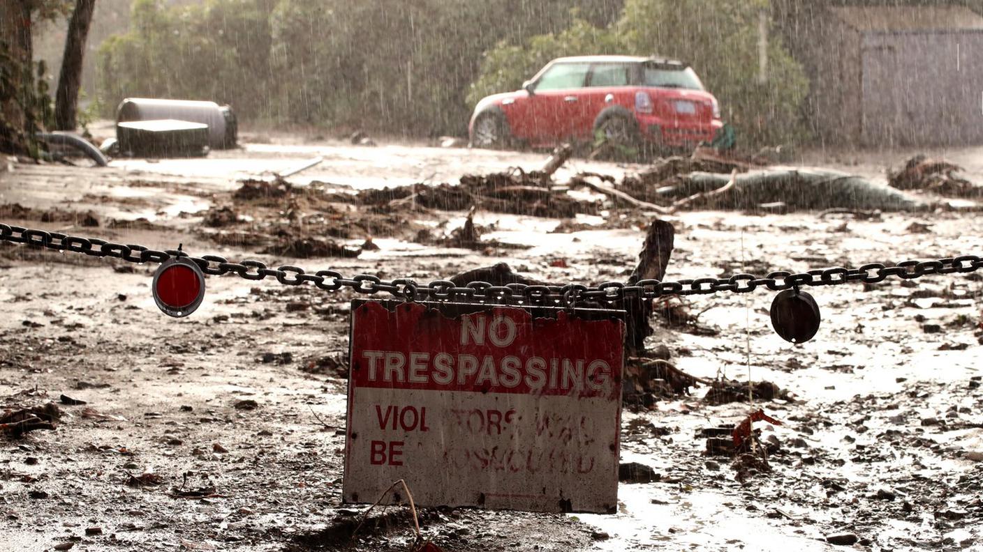 Pioggia torrenziale nel sud della California