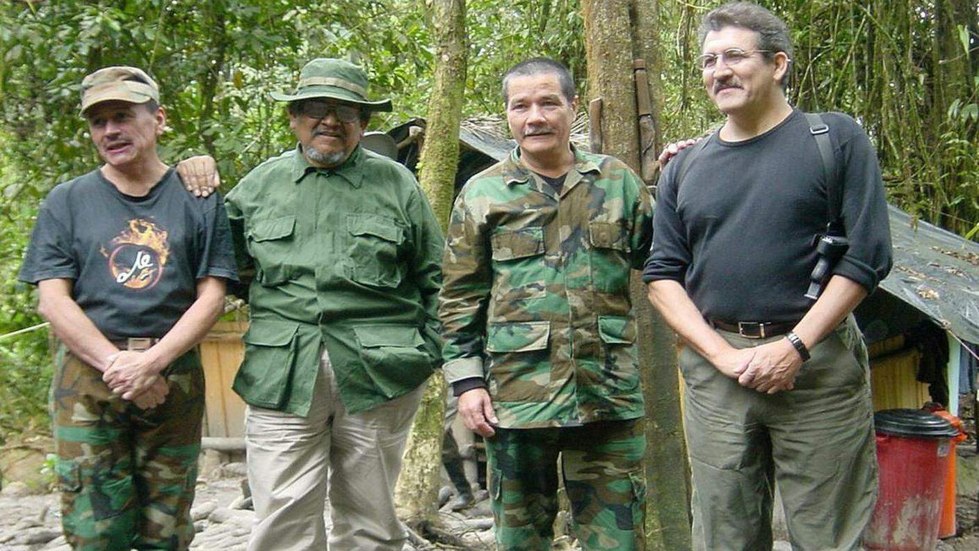 Una foto dei guerriglieri nel 2010. Pablo Beltran è il primo da sinistra