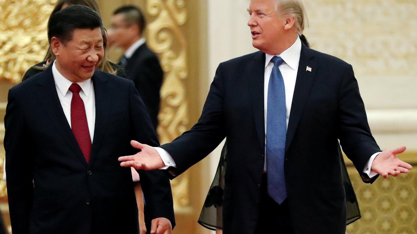 Il presidente cinese Xi Jinping e il suo omologo americano Donald Trump