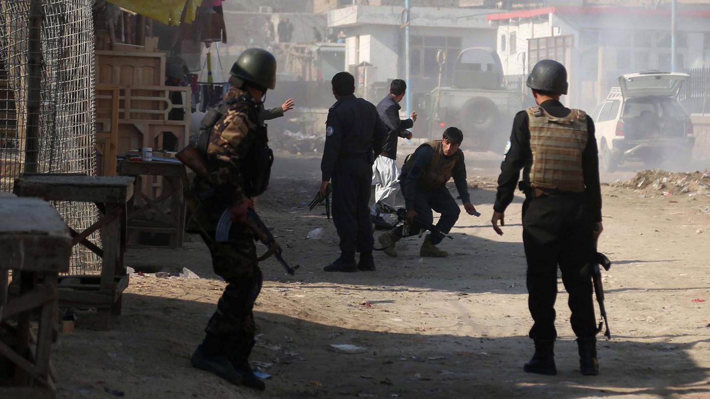 Forze di sicurezza afghane a Jalalabad in una foto d'archivio