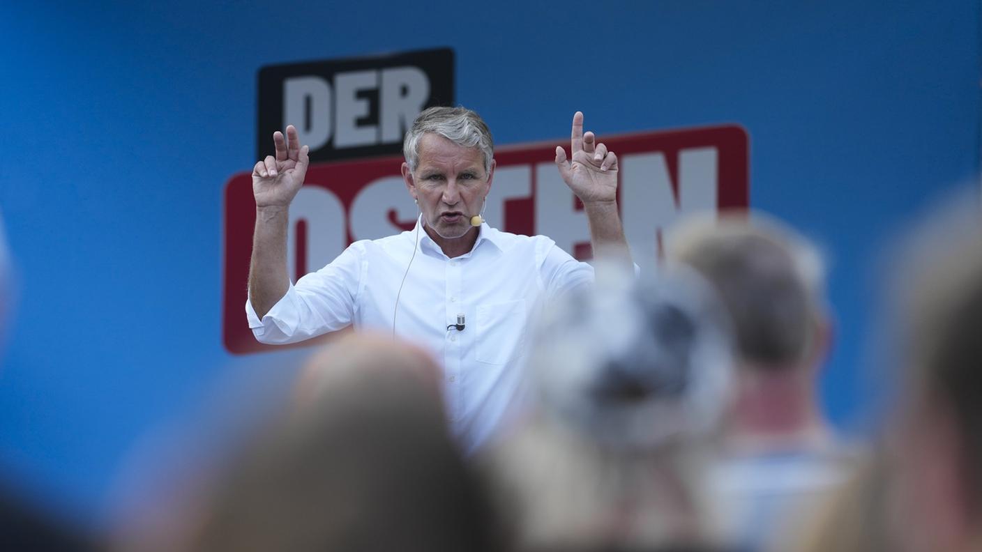 Bjoern Hoecke, candidato di punta del partito AfD 