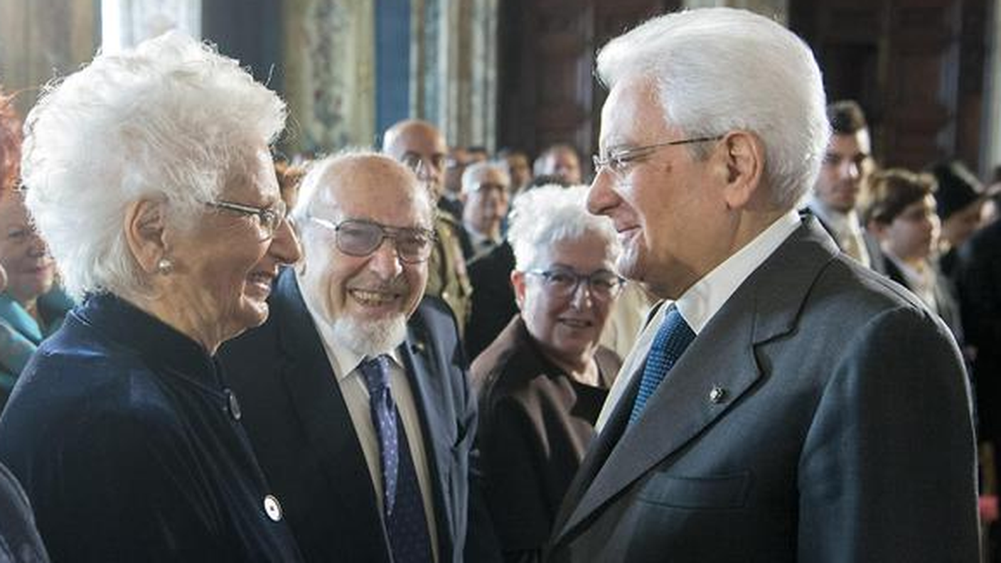 Il presidente Mattarella con la neosenatrice Liliana Segre, 87 anni, sopravvissuta ad Auschwitz