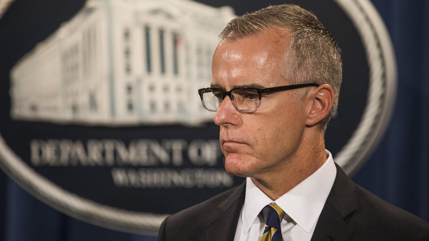 Andrew McCabe avrebbe dovuto lasciare la sua posizione in marzo
