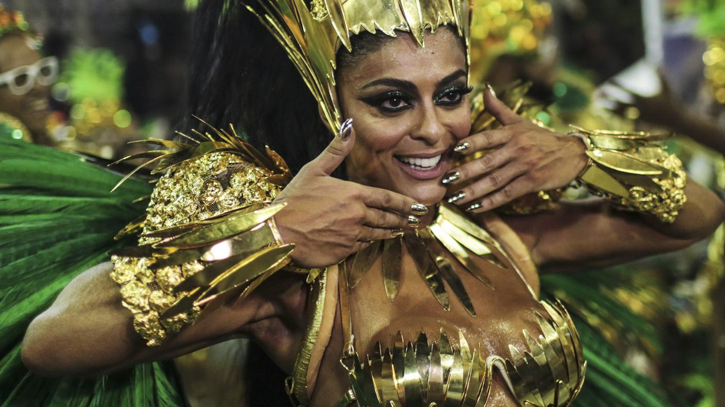 Una ballerina del Grupo Especial Grande Rio