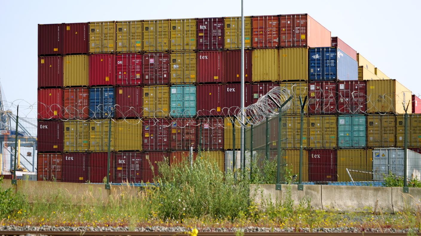 Container al porto d'Anversa