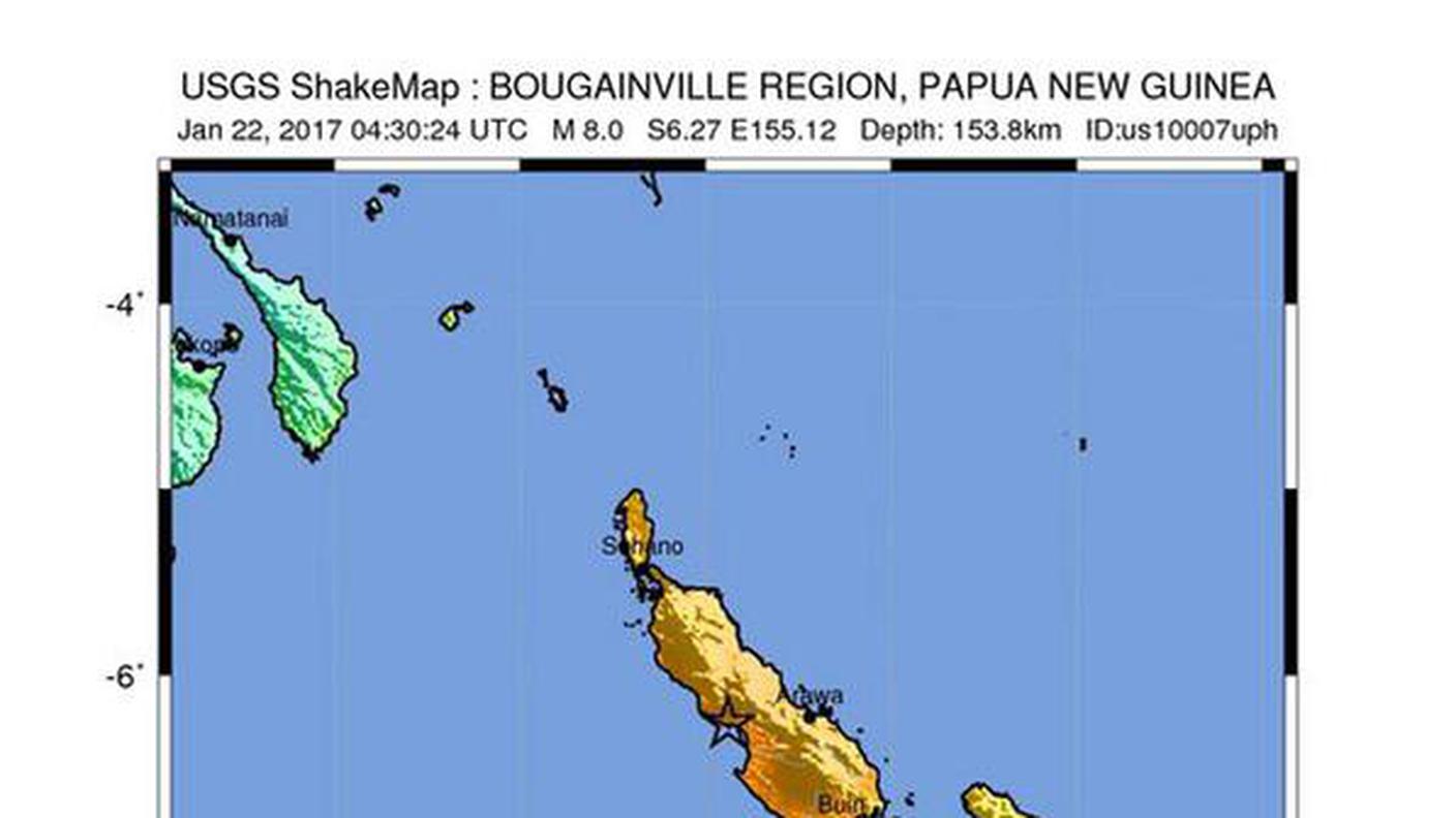 Terremoto a Papua Nuova Guinea