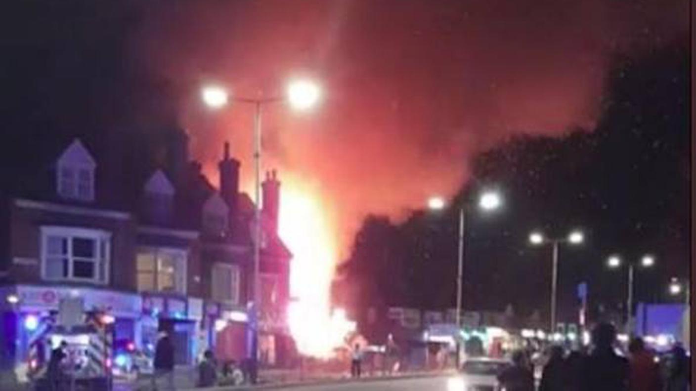 Esplode edificio a Leicester