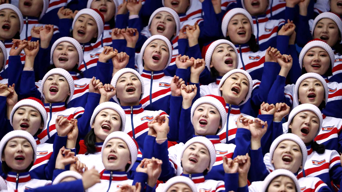 Le cheerleader di Pyongyang hanno animato gli spalti di svariate discipline alle Olimpiadi