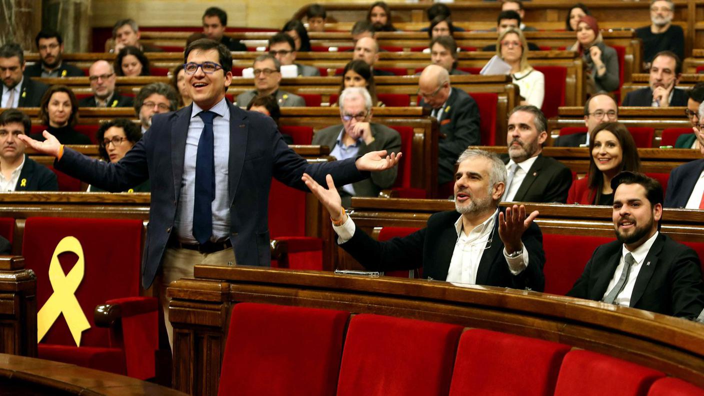 I deputati catalani si sono riuniti per la prima volta dalle elezioni in dicembre