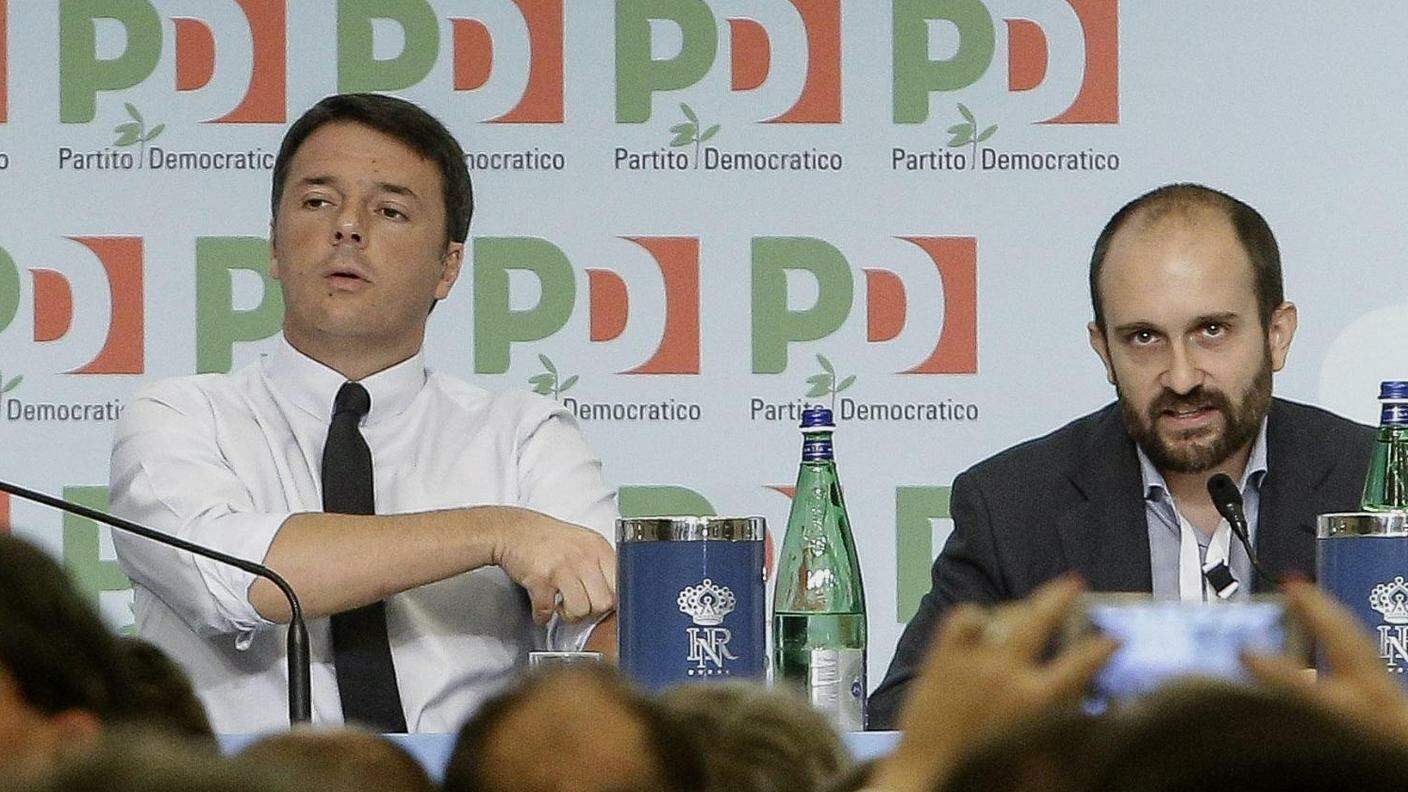 Matteo Renzi e il presidente del partito Orfini