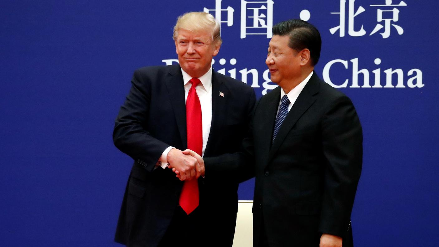 Donald Trump e Xi Jinping a Pechino