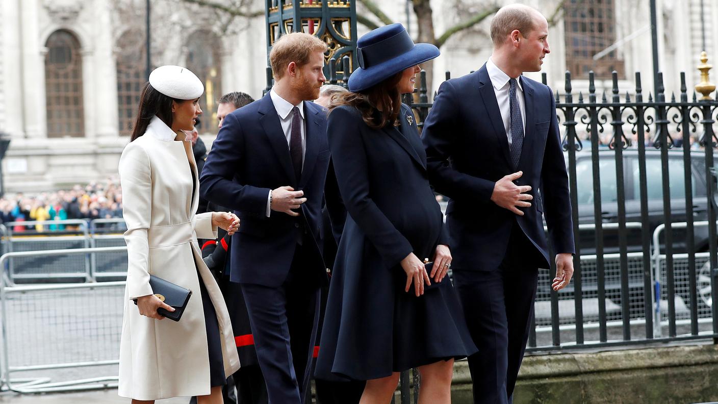 L'arrivo all'abbazia di Westminster