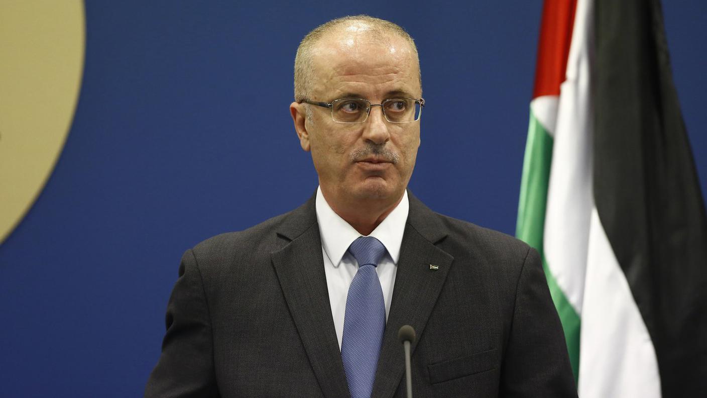 Il pimo ministro palestinese Rami Hamdallah