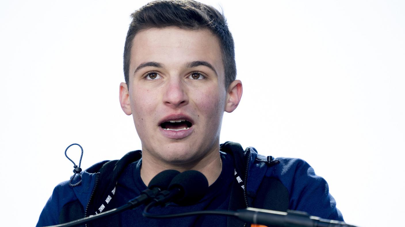 Cameron Kasky, uno dei sopravvissuti alla strage del liceo di Parkland