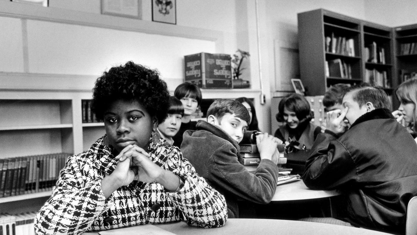 Linda Brown in aula quando aveva 9 anni 