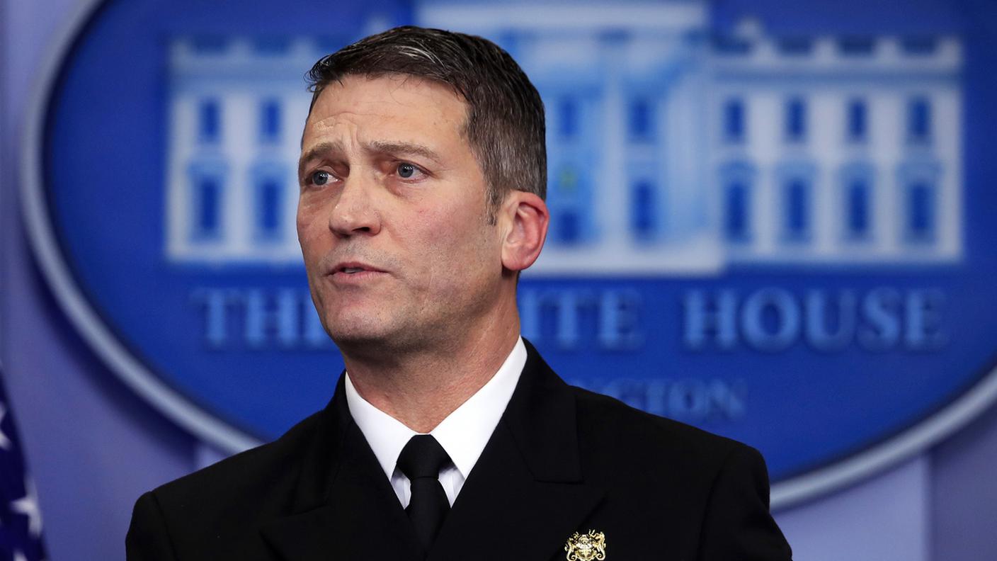 L'ammiraglio Ronny Jackson, attuale medico personale di Trump alla Casa Bianca