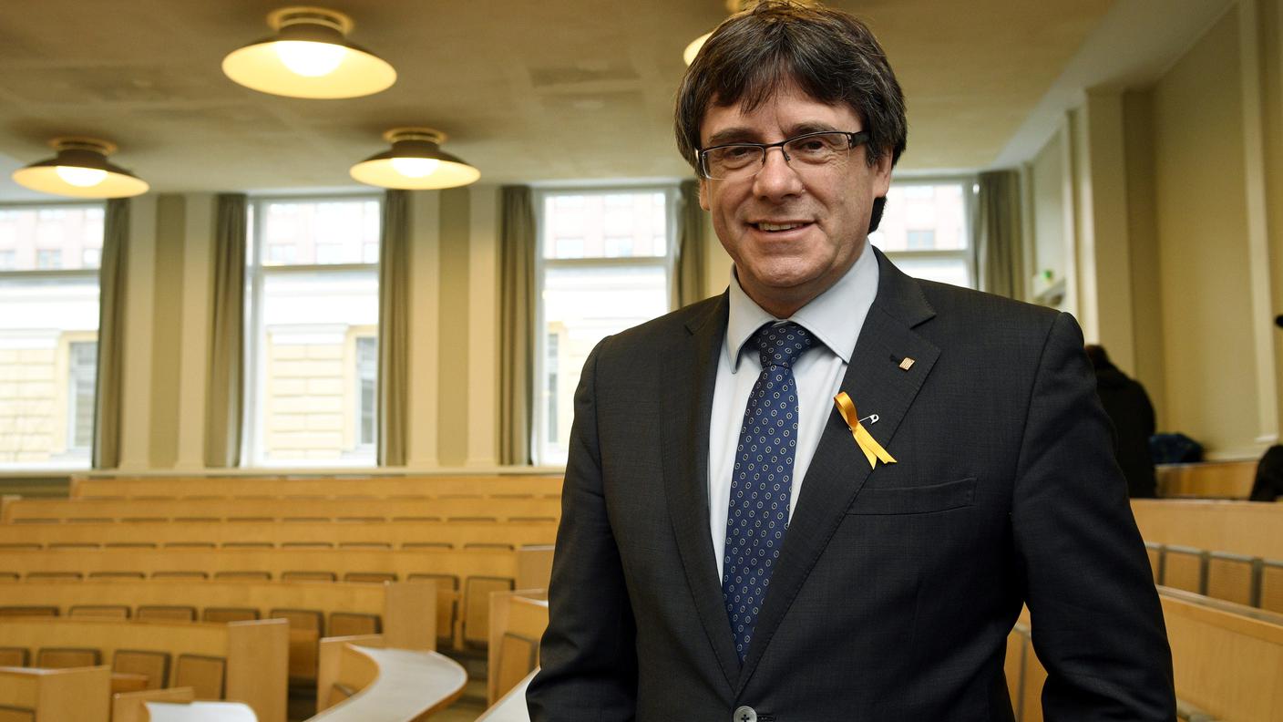 Il leader indipendentista Carles Puigdemont attualmente in carcere