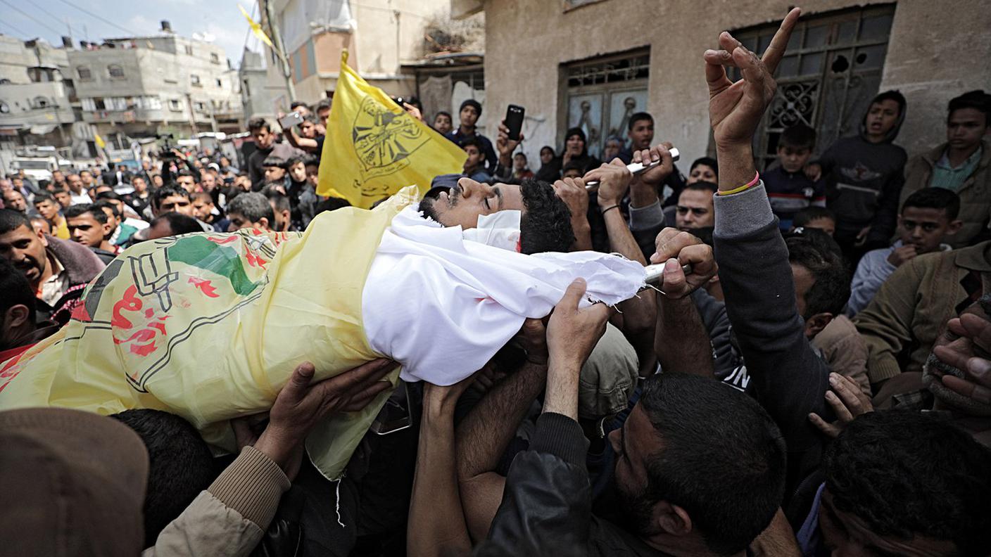 Funerali di una delle vittime di venerdì