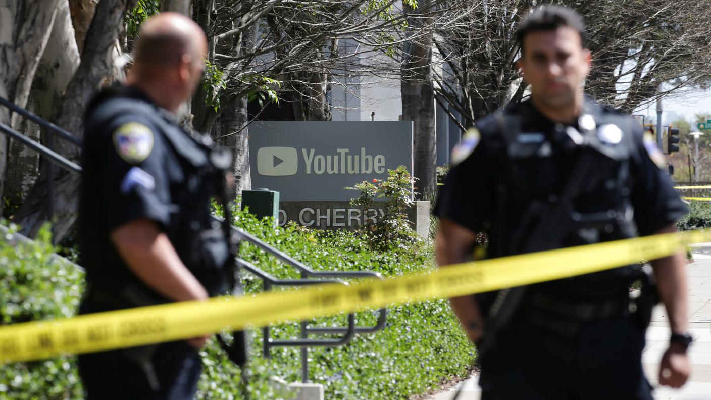 Un'immagine dalla sede di YouTube