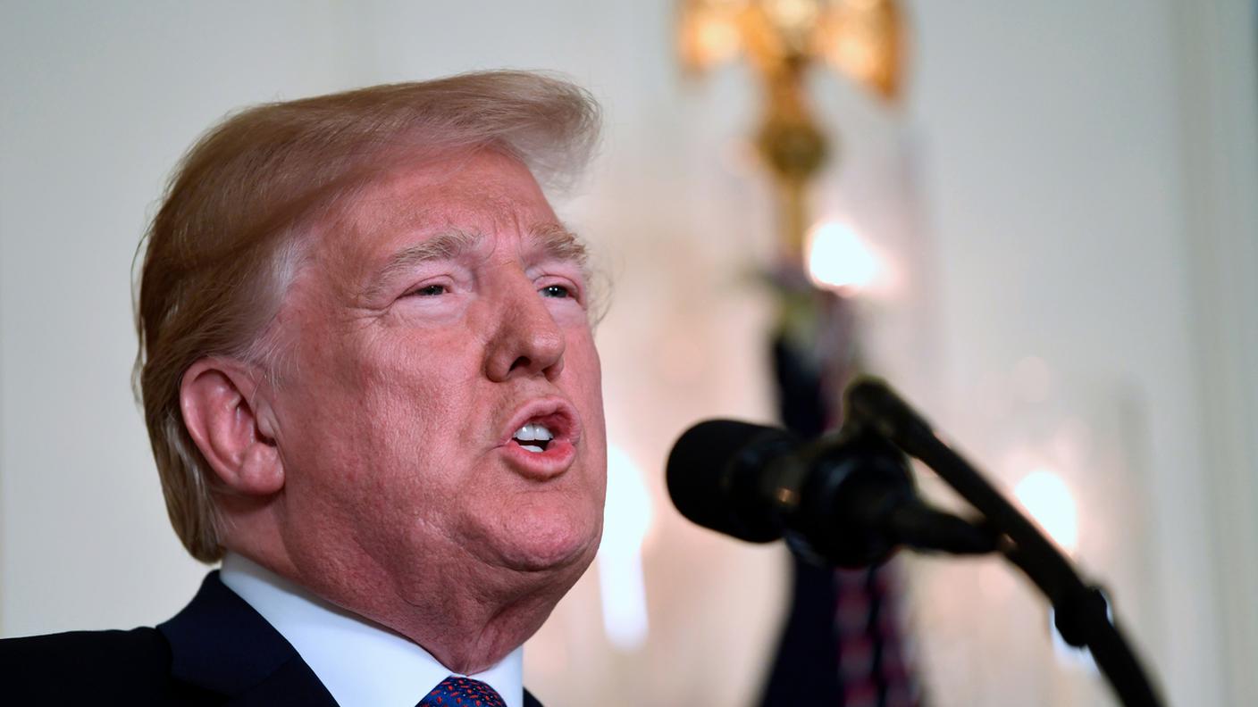 Il presidente statunitense Donald Trump