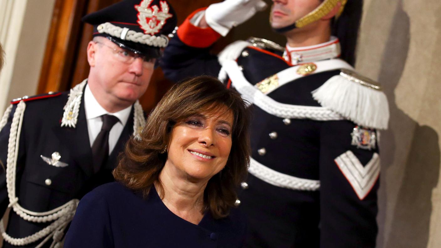 La presidente del Senato italiano Maria Elisabetta Alberti Casellati